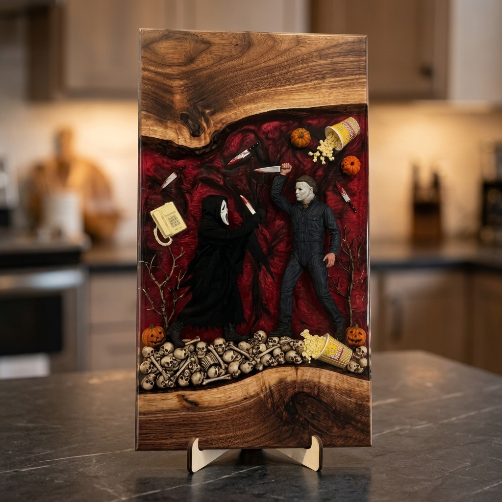 Horror Resin Cutting Boards